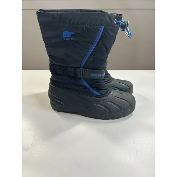 Sorel Boots Womens 7 Black Blue Nylon Insulated Liners Snow Winter Skiing - Picture 3 of 6